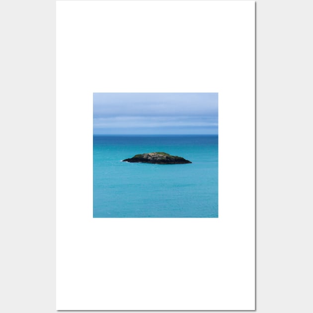 Cute tiny island off the coast of Anglesey, North Wales Wall Art by chiaravisuals